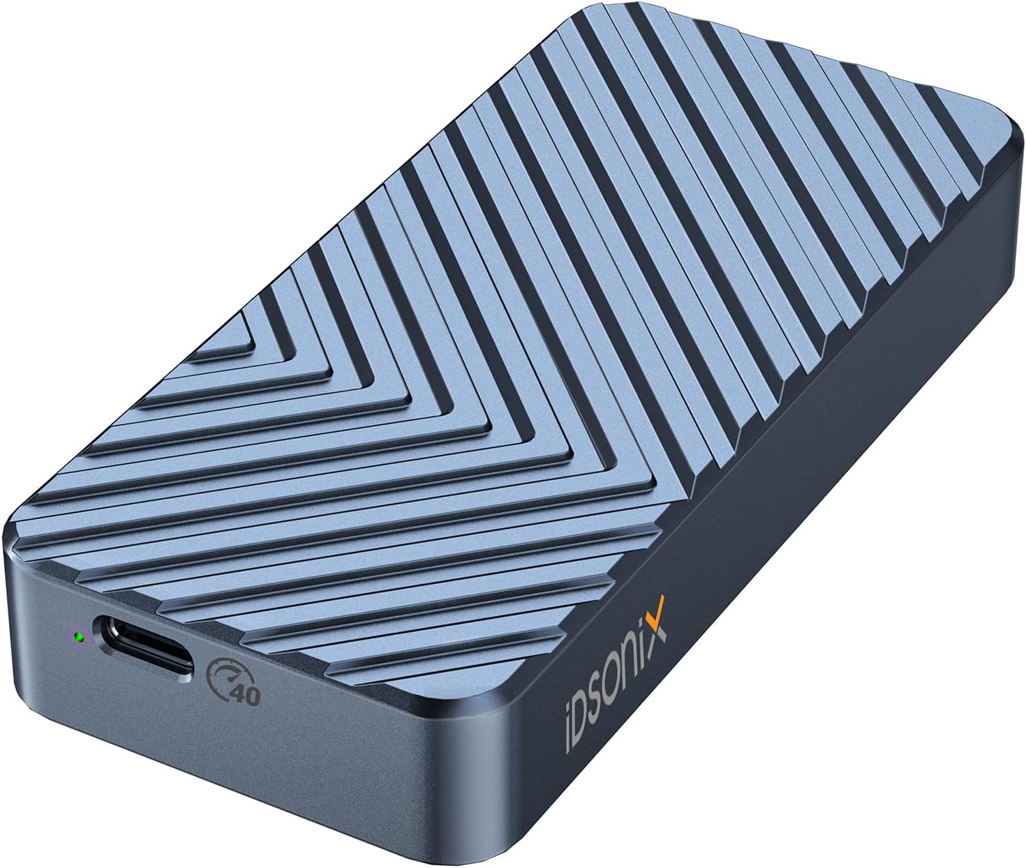 iDsonix 40Gbps M.2 NVMe SSD Enclosure - NVMe Enclosure 40Gbps Screw Installation, 40Gbps NVMe Enclosure Aluminum Alloy Heat Dissipation, Support 2280 M Key PCIe, Compatible with USB 4/Thunderbolt 3/4