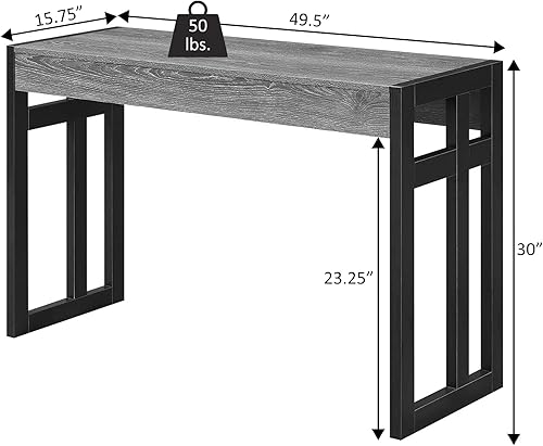 Miniatura 3 de Convenience Concepts Monterey - Mesa consola de 49.5 pulgadas, moderna y estrecha decoración de sofá con estante de almacenamiento para sala