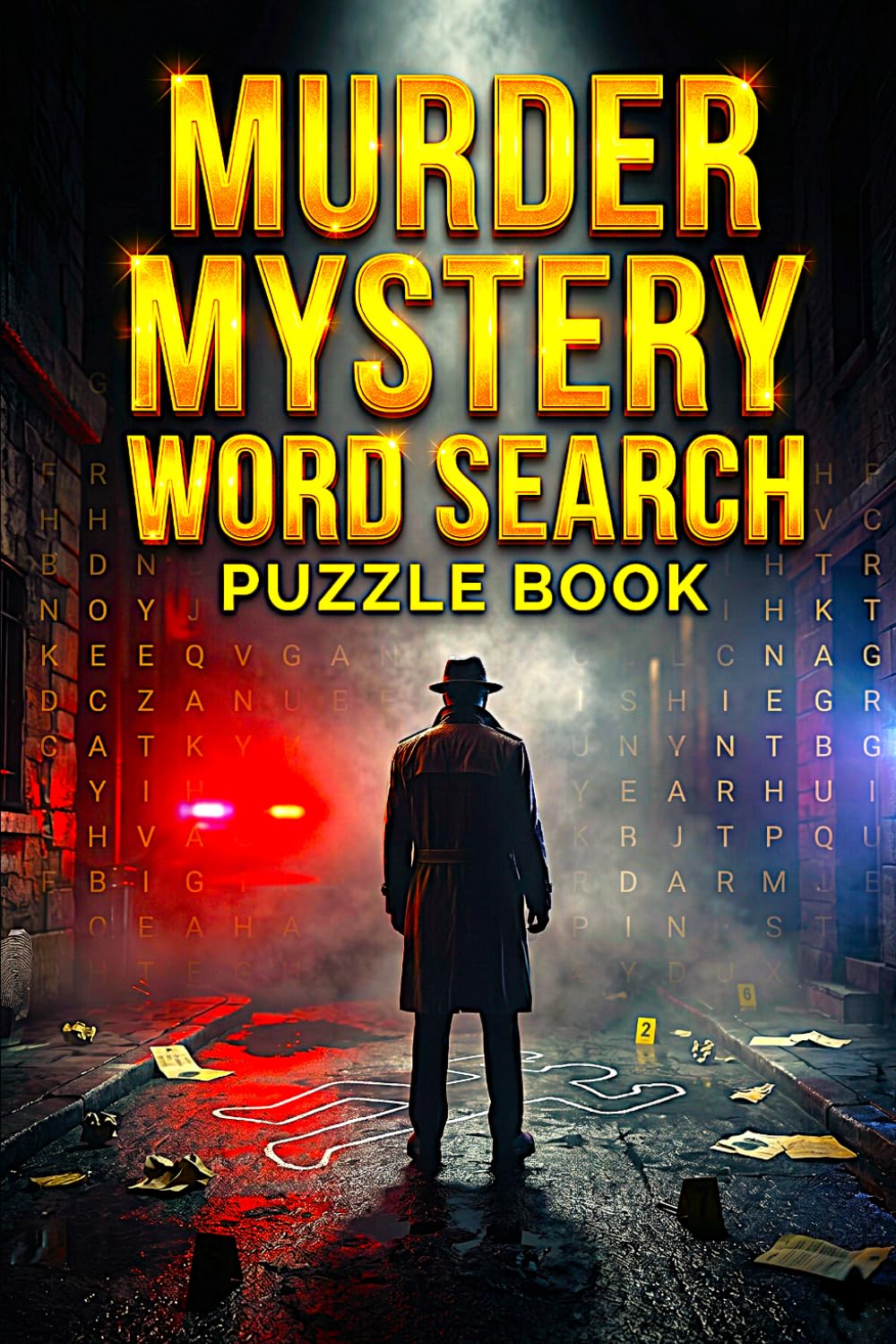 Murder Mystery Word Search Puzzle Book for Adults: Challenging Puzzles with Hidden Clues, Crime-Themed Words & Brain-Boosting Fun for Teens, Adults & Seniors