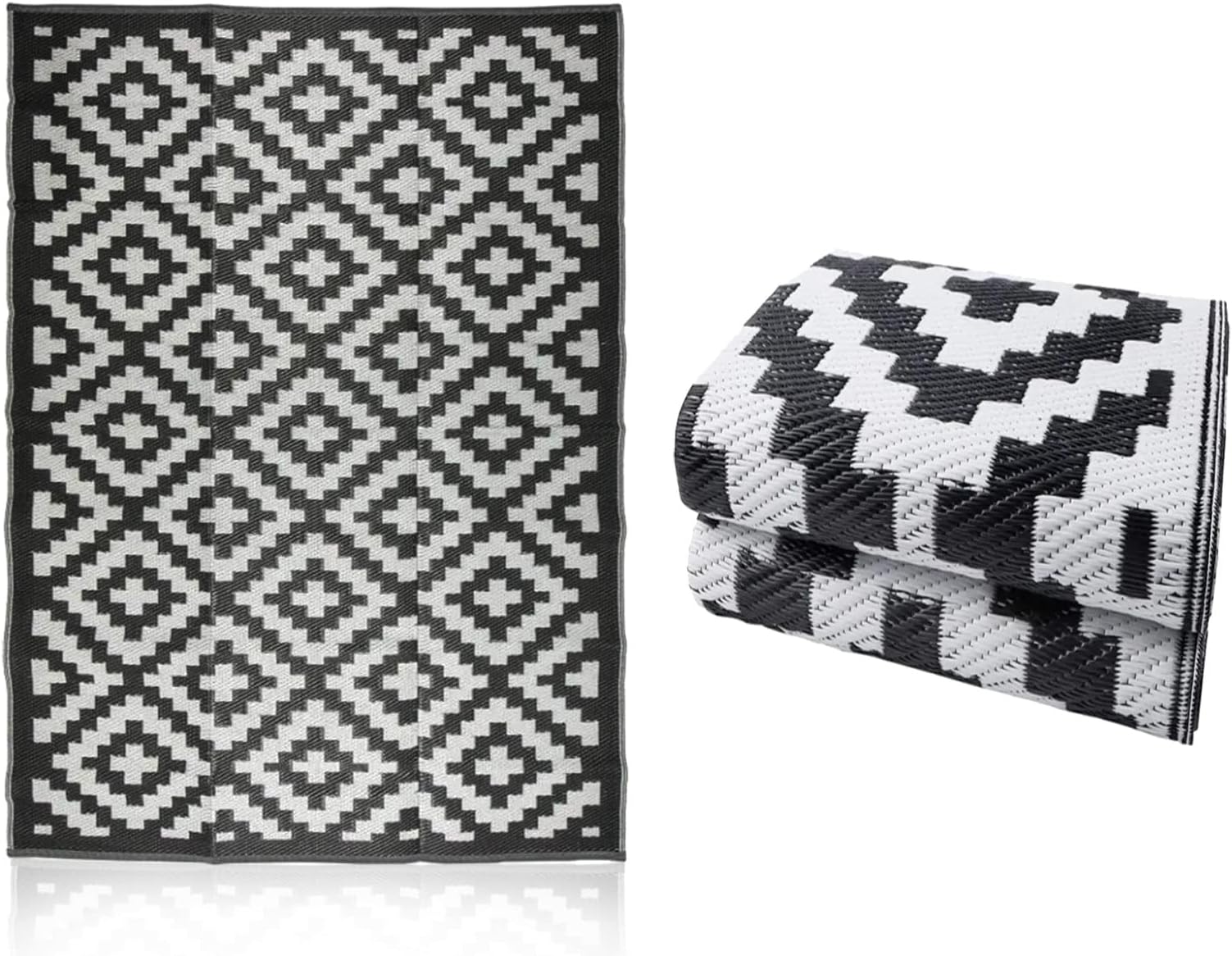 GOI Outdoor Rugs for Garden,260 x 150cm Outdoor Rug Waterproof Outdoor