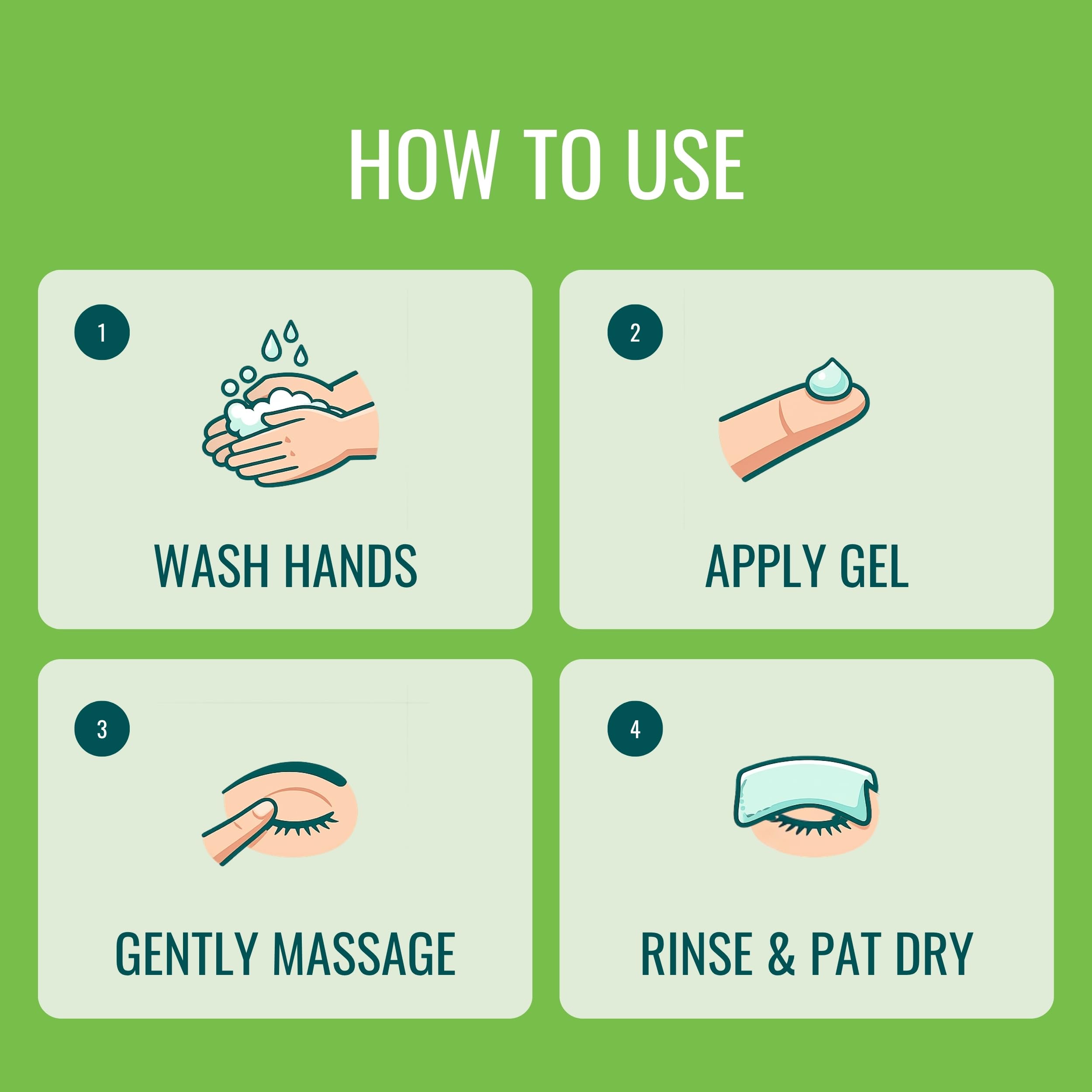 NOVEHA Tea Tree Palpebre Gel Cleanser – Detergente quotidiano a base vegetale con cetriolo, pro-vitamina B5 e acido ialuronico – Detergente rinfrescante per la zona occhi – 50 ml