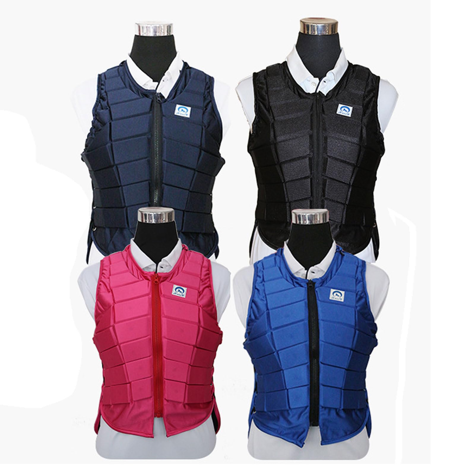 Chaleco Ecuestre,Ecuestres Chaqueta Protectora Chaleco,Chaleco de Protección para Equitación,Chaleco Ecuestre Equitación Protectora,Transpirable,para Niños,Niñas,Hombres,Mujeres,Jóvenes