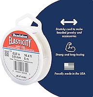 Vista 4 de Beadalon Elasticity - Cordón elástico (0,8 mm, 5 m), transparente