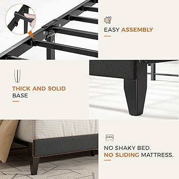 プレステージS Amazon.com: GTRACING Full Size Bed Frame, Upholstered