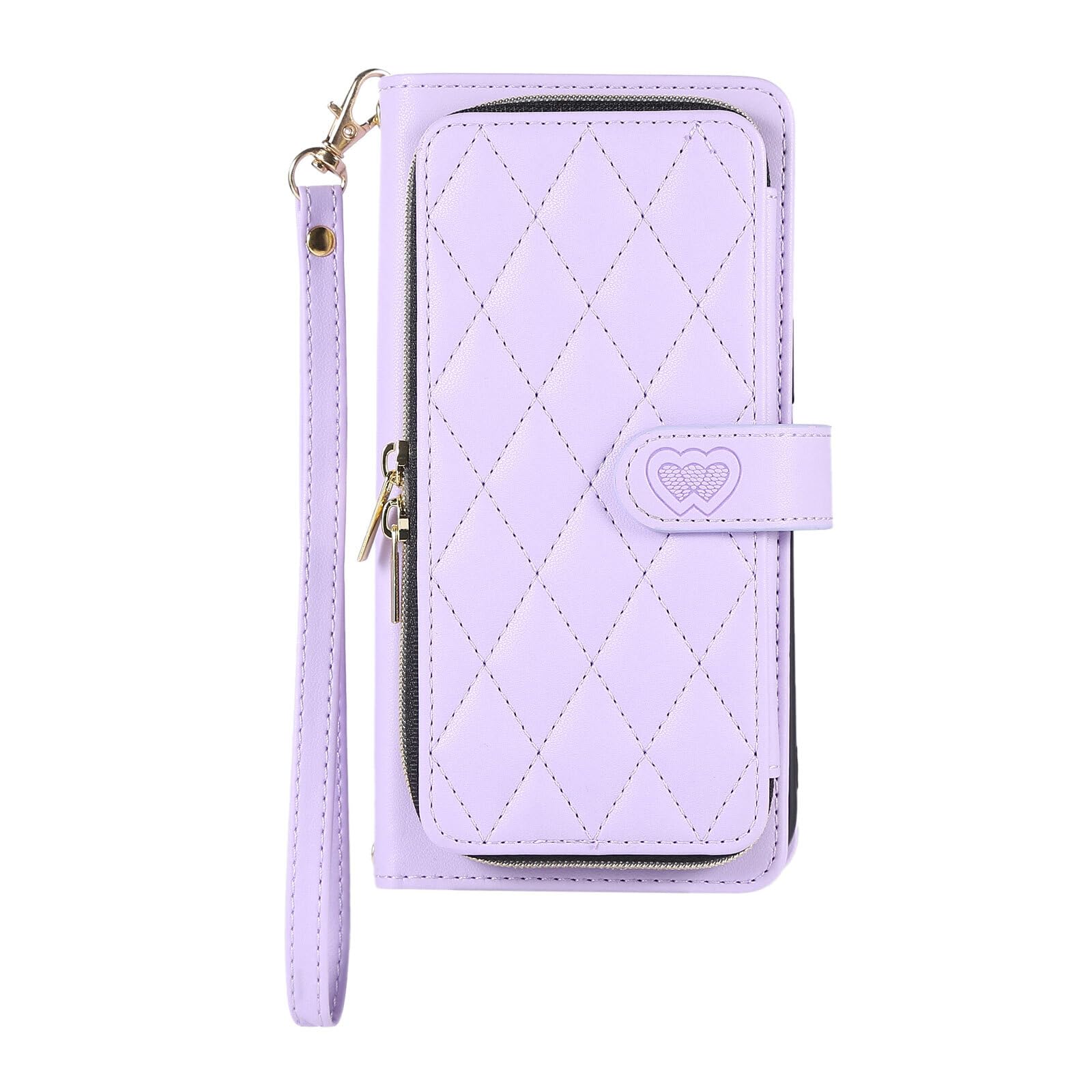 Pochette iPhone 16 Pro Max violette avec sangle pour sorties et voyages - 8
