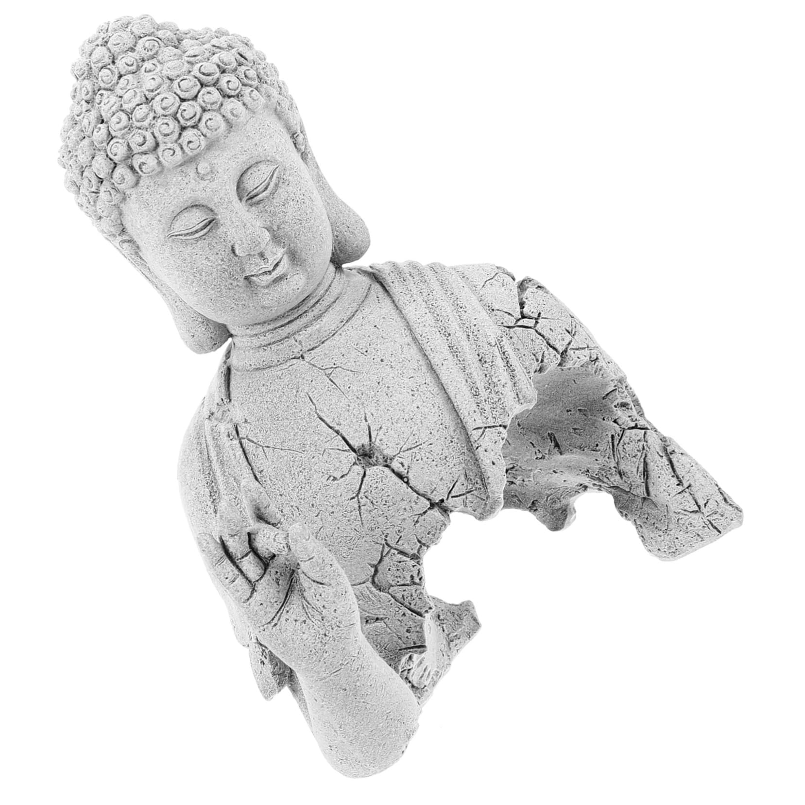 Décoration De Poisson Aquarium Statue Bouddha Élégante pour Décor Aquatique Ornement Culturel Unique pour Réservoirs De Poissons Sculpture Apaisante Et Chic Accessoire De
