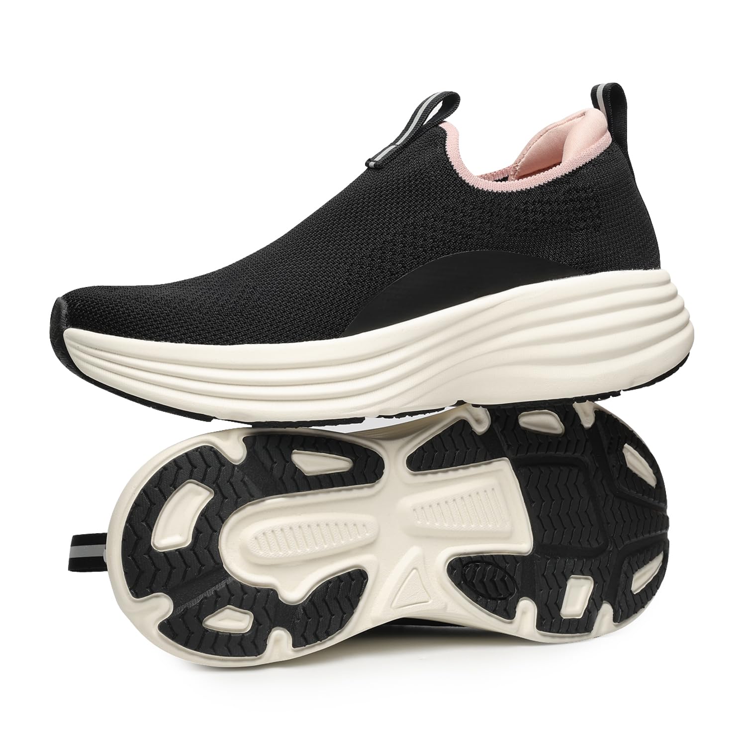 yoho Women Walking Shoes Rushhour Dynamic | Cushioned, Comfortable, Lightweight & Breathable Knitted Slip-Ons | Every Day Casual Wear Without Lace, Stylish Footwear for Ladies/Girls -0900-picture-52