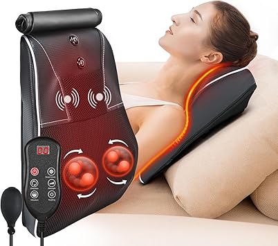 Shiatsu Back and Neck Massager with Heat,Back Massager for Pain Relief deep Tissue