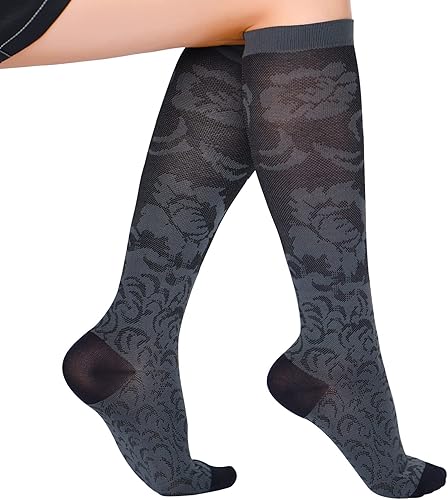 Miniatura 9 de Lavencious Calcetines de compresión 6 pares de 8-15 mmHg para mujer talla de zapato 6-10, tamaño de calcetín 9-11, 6 pares