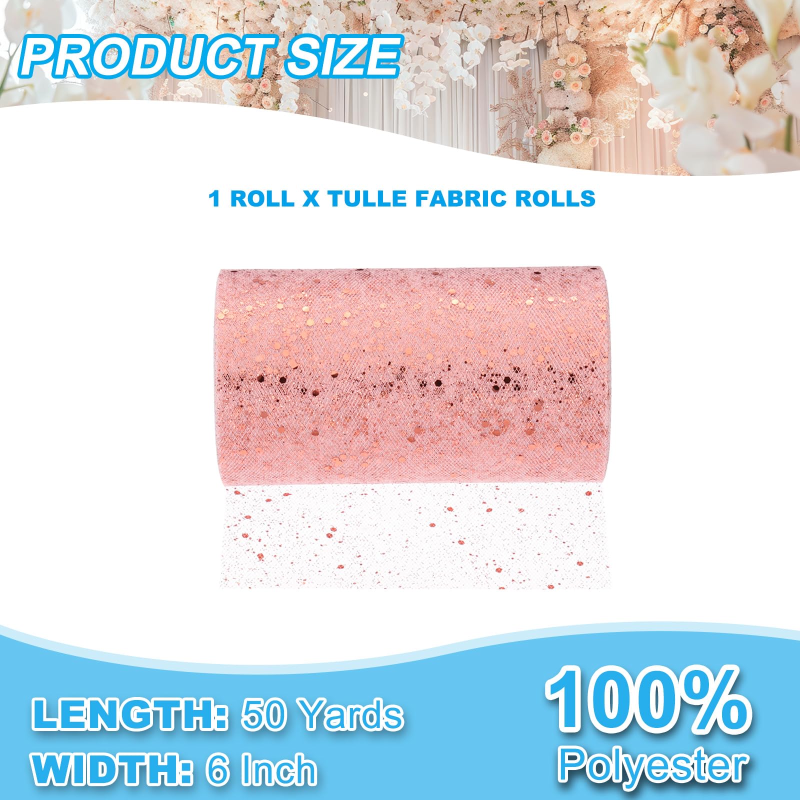 PATIKIL Tulle Fabric Rolls - Image 2
