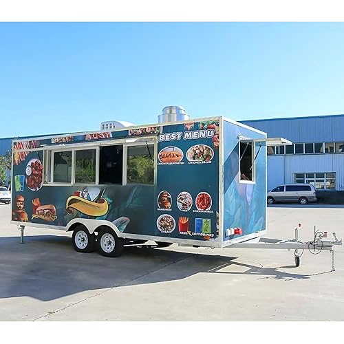 Custom Food Truck Trailers, Mobile Food Trucks for Sale, are Constructed of Stainless Steel and Meet Health Department Standards.