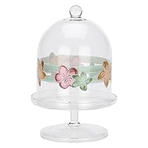 THUN – Alzatina in vetro – vetro borosilicato – Collezione Giardino di Primavera – Ø 12.5 cm – 20 cm h