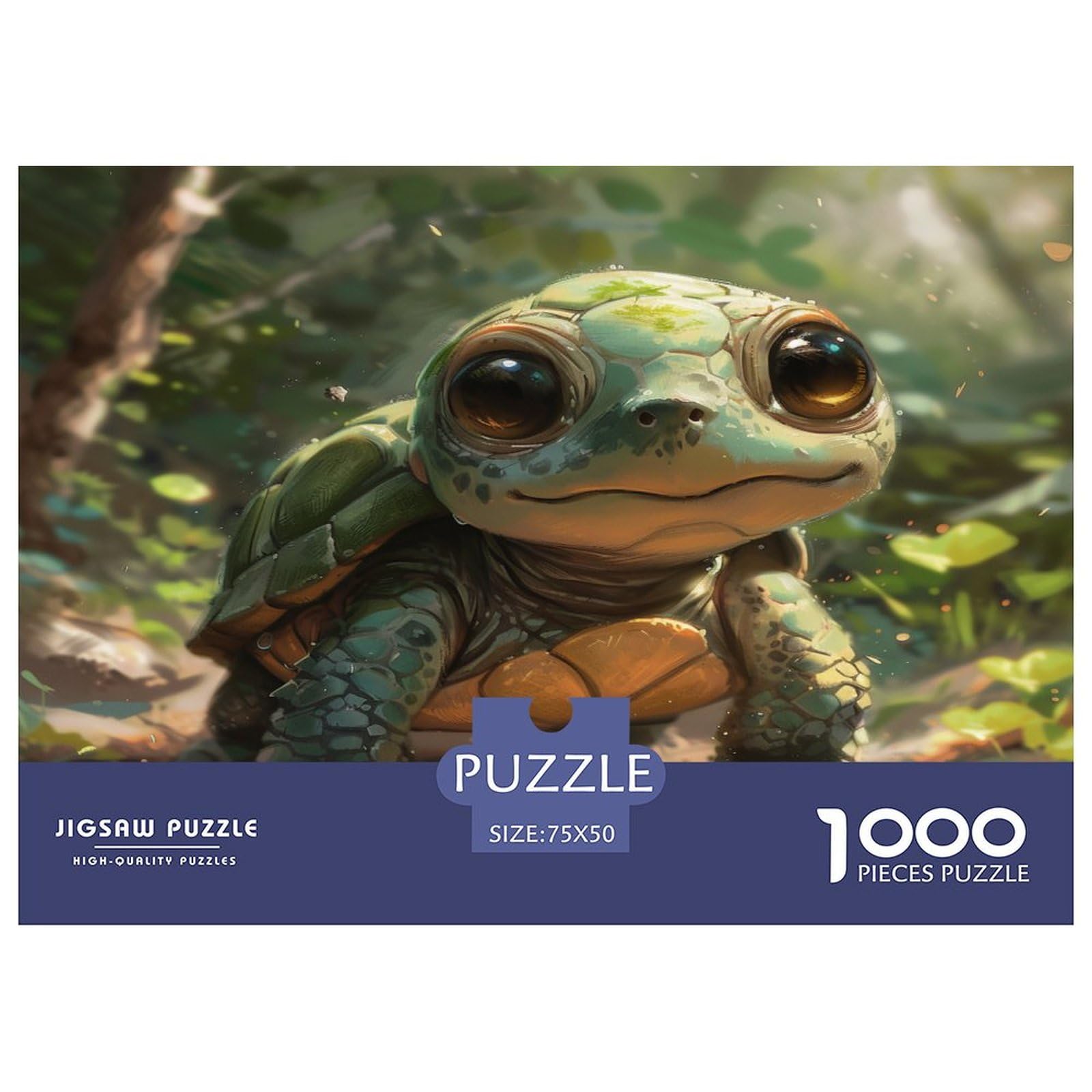 Lamplig 1000 Piece Sea Turtle Jigsaw Puzzle - Ocean Coral Underwater Art With Lettered Back & Poster - Challenging Adult Puzzle For Game Nights - View #5