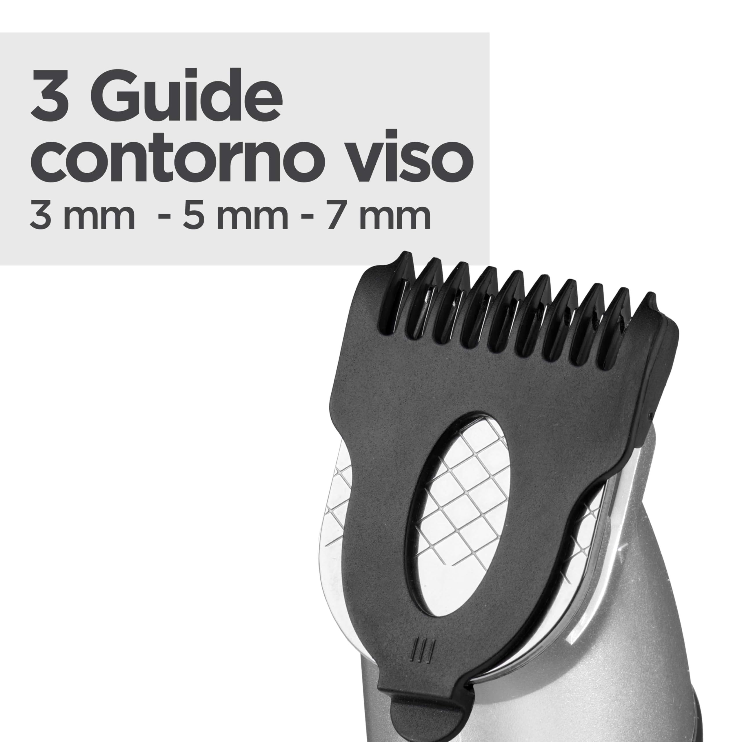 BaByliss Multikit Grooming 11 in 1 Lithium Power, per barba viso e corpo, multi-uso, waterproof, black/grey, MT812E