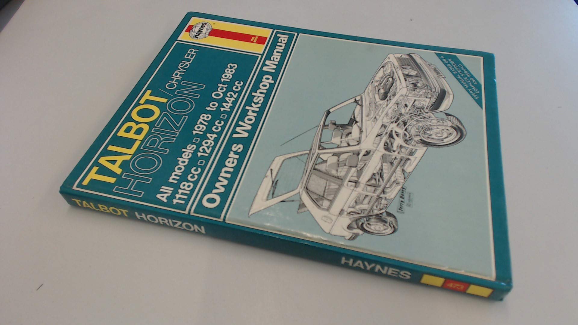 Buy Talbot/Chrysler Horizon 1978-83 Owner's Workshop Manual — BookShops.in