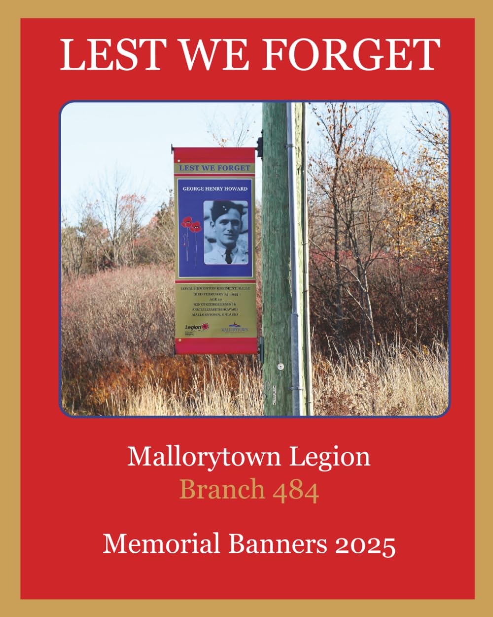 Lest We Forget -- Memorial Banners 2025