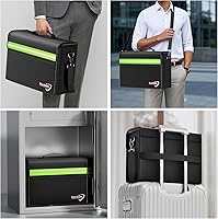 Vista 7 de DocSafe Bolsa de documentos grande ignífuga y resistente al agua de 5200°F con múltiples bolsillos, organizador de almacenamiento de archivos de 17