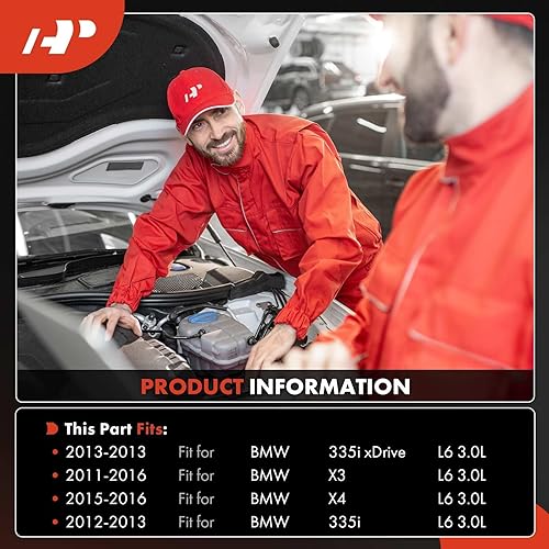 Miniatura 2 de A-Premium Compresor A/C con embrague compatible con BMW 335i 3.0L 2012-2013, 335i 3.0L xDrive 2013, X3 3.0L 2011-2016, X4 3.0L 2015-2016