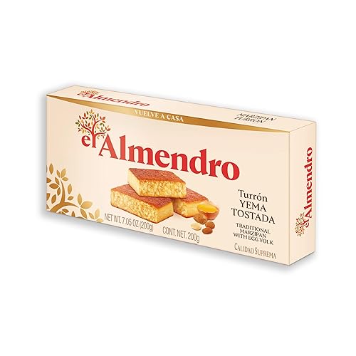 Miniatura 12 de El Almendro Turron Blondo Tradicional Torrone Español Suave Con Almendras Asadas y Miel 7.05 oz
