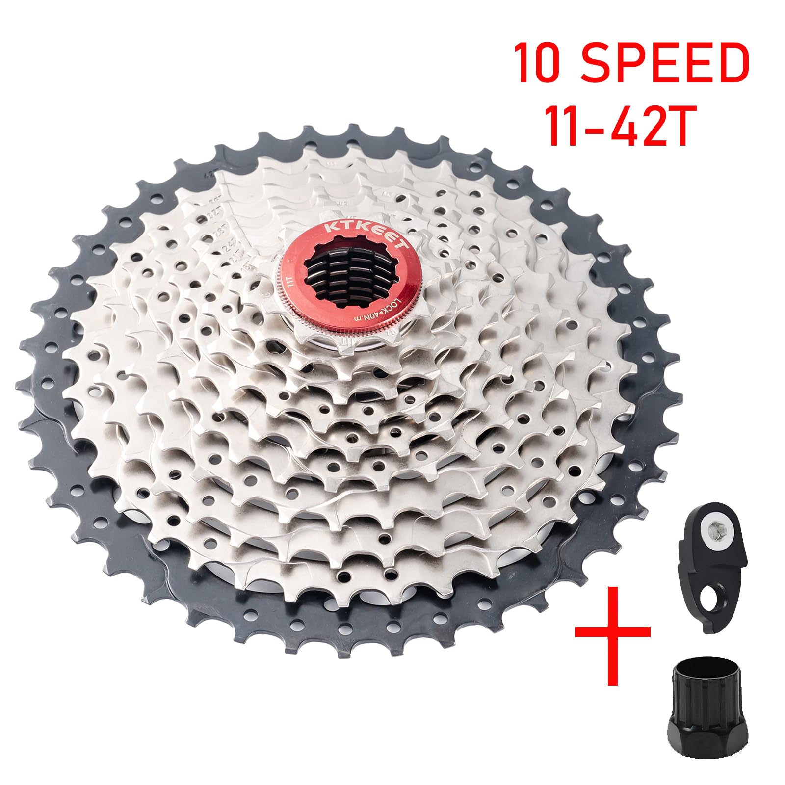 Cassetta a 10 velocità 11-30T/32T/34T/36T/40T/42T/46T/50T/ Mountain Bike/bici da strada, pignone per bicicletta a 10 velocità, compatibile con Shimano Ultegra XT Sunrace Sram