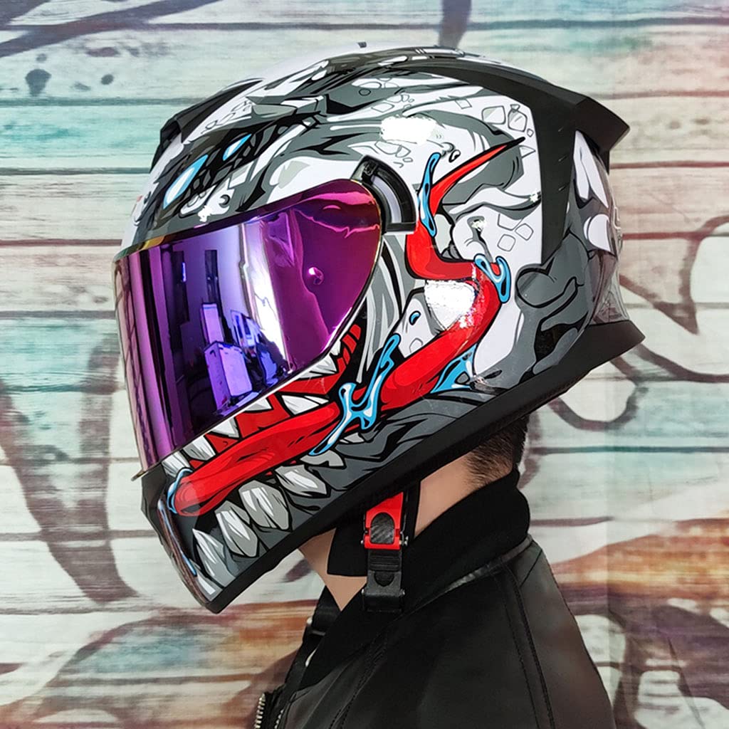 Opklapbare Motorhelm Met Bluetooth Integraalhelm Met Dubbel Vizier