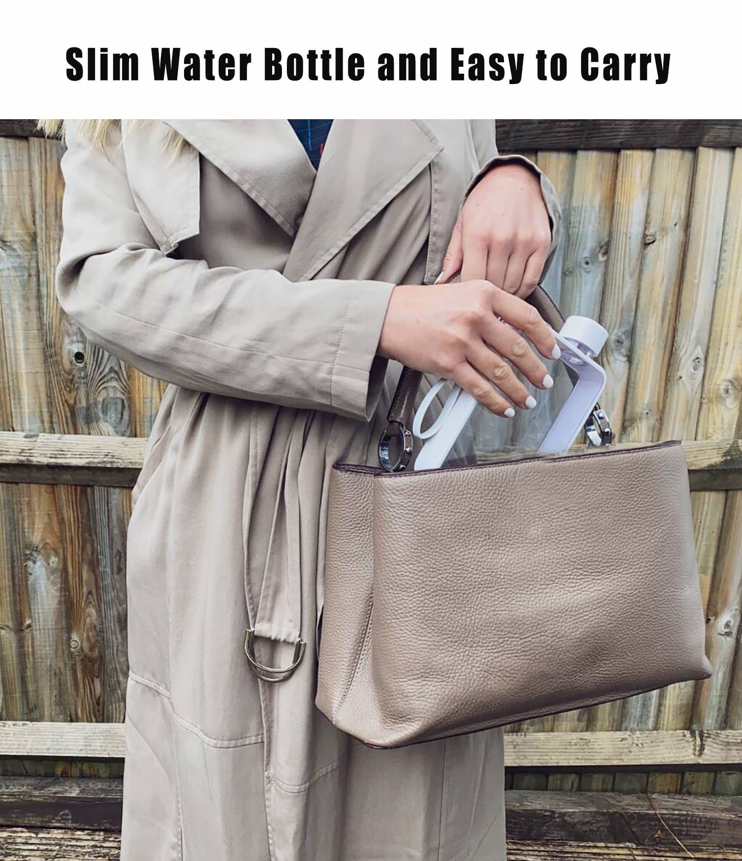 Bouteille D'eau Plate Portable, Transparente, Réutilisable, Sans