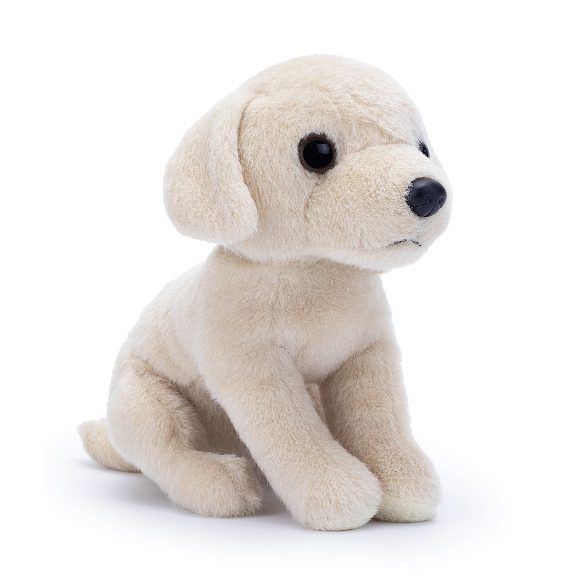 Zappi Co Palm Pups Labrador Dog Plush Toy (15cm) - Snowy Lab Pup - Soft, Cuddly, 100% Recycled - Ideal Companion for Doggy Lovers