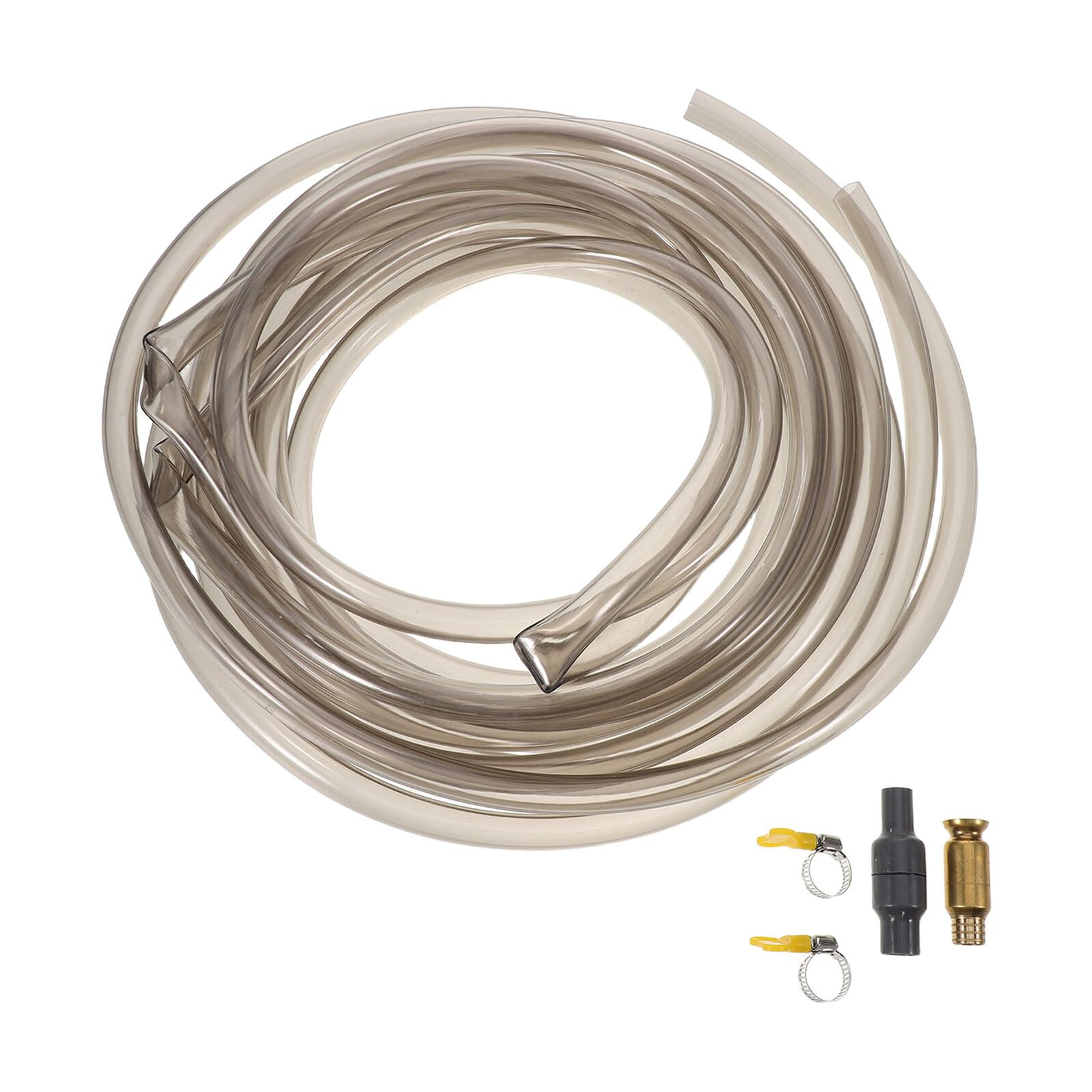 Aquarium Siphon Kiesreiniger mit 5m PVC Schlauch und Klemme Mulmsauger für Süß und Meerwasseraquarien zur Wasserpflege
