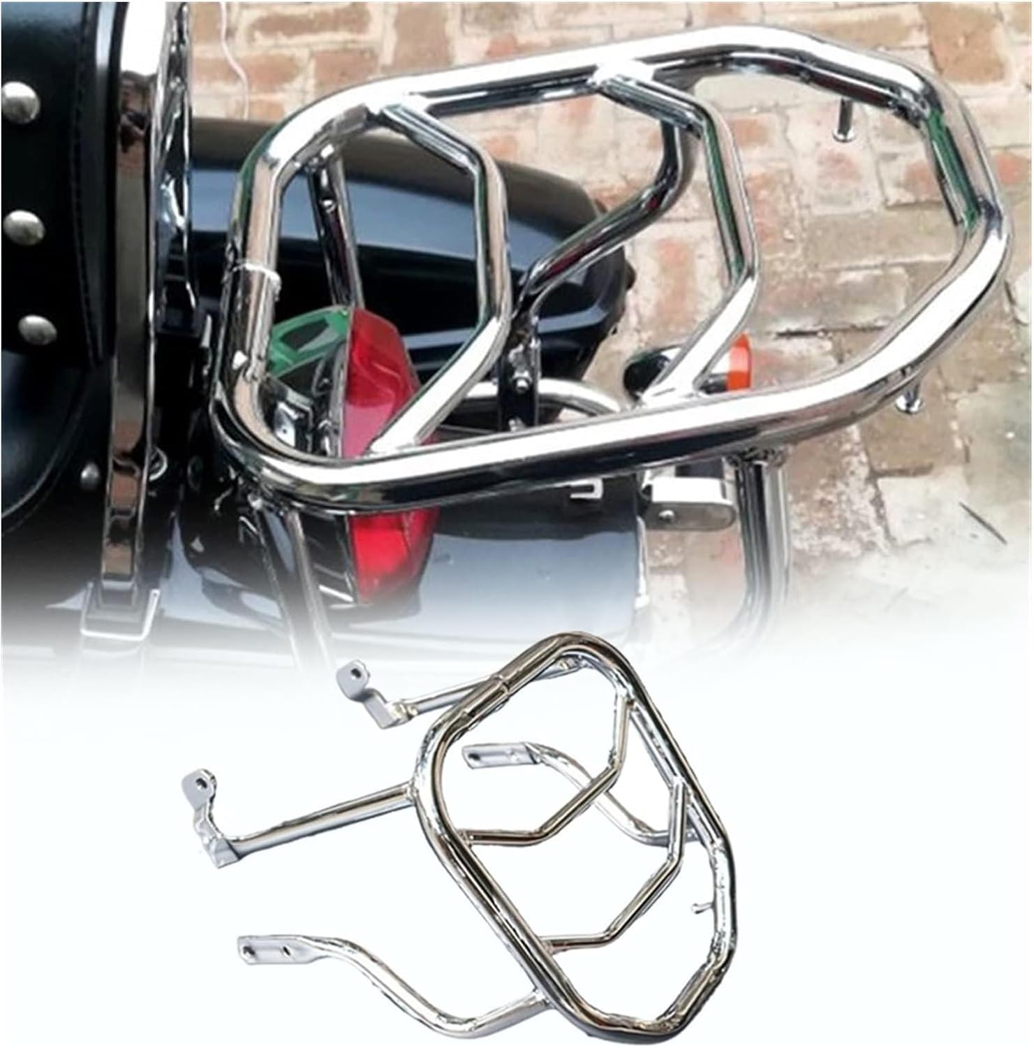 リアラゲッジラック 用 スズキ GZ150-A/HS125 QS150 GZ125HS バイク用荷物ラック リアラック リアサイドサ