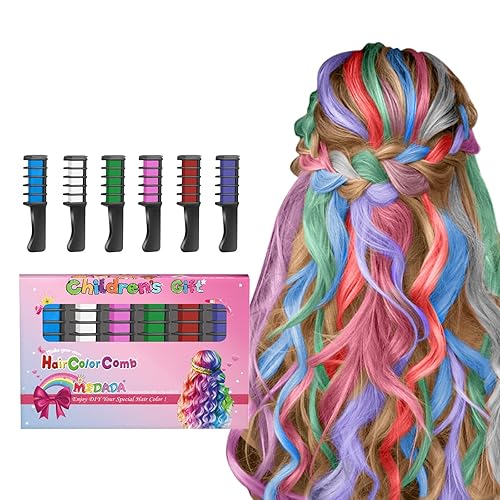 MSDADA New Hair Chalk Comb Temporary Hair Color Dye for