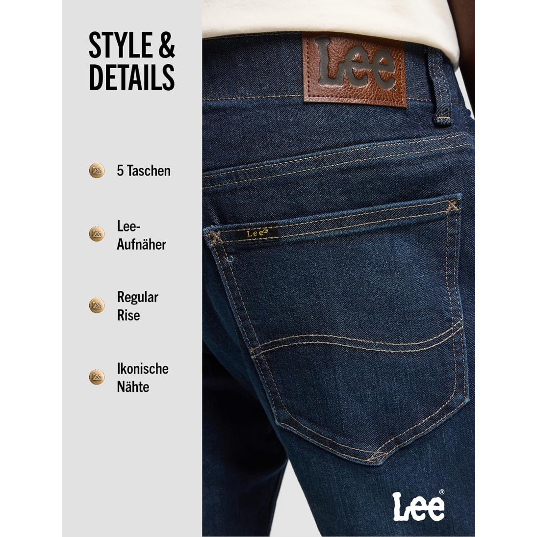 Lee Herren Jeans Straight Fit Xm