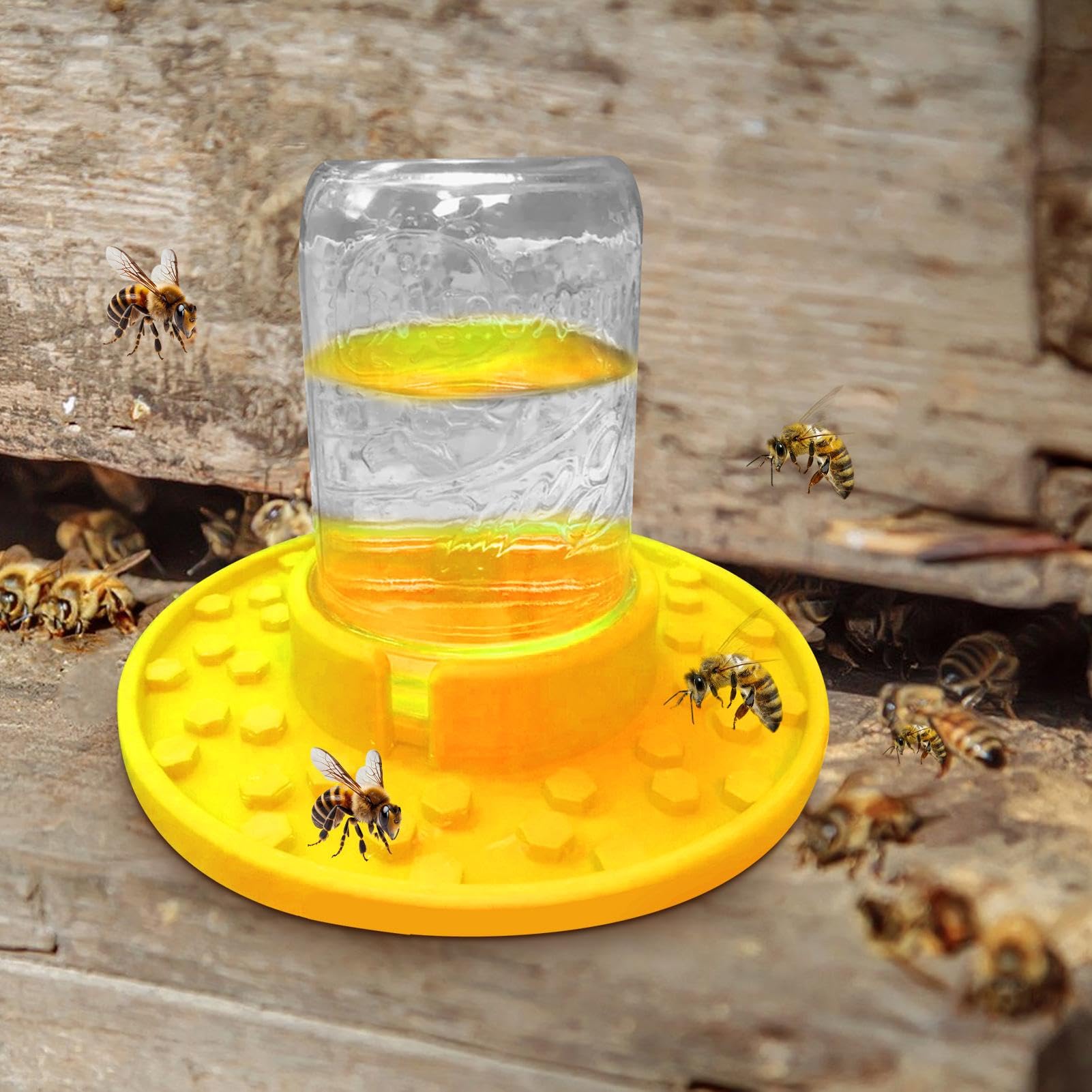Abreuvoir à abeilles | Mangeoires pour ruches Mason Jar | Mangeoire d'entrée d'eau sucrée et abeille à miel, tasses à abeilles de jardin, mangeoire d'entrée efficace pour ruche, outil d'apiculteur