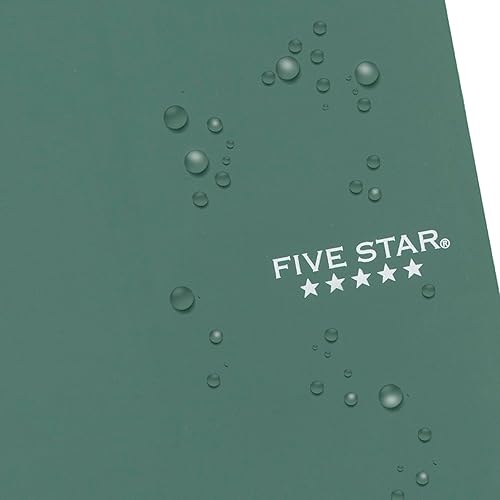 Miniatura 5 de Five Star Cuaderno de espiral, 1 materia, papel rayado universitario, tamaño personal, 4-38 x 7 pulgadas, 80 hojas, combate el sangrado de tinta,