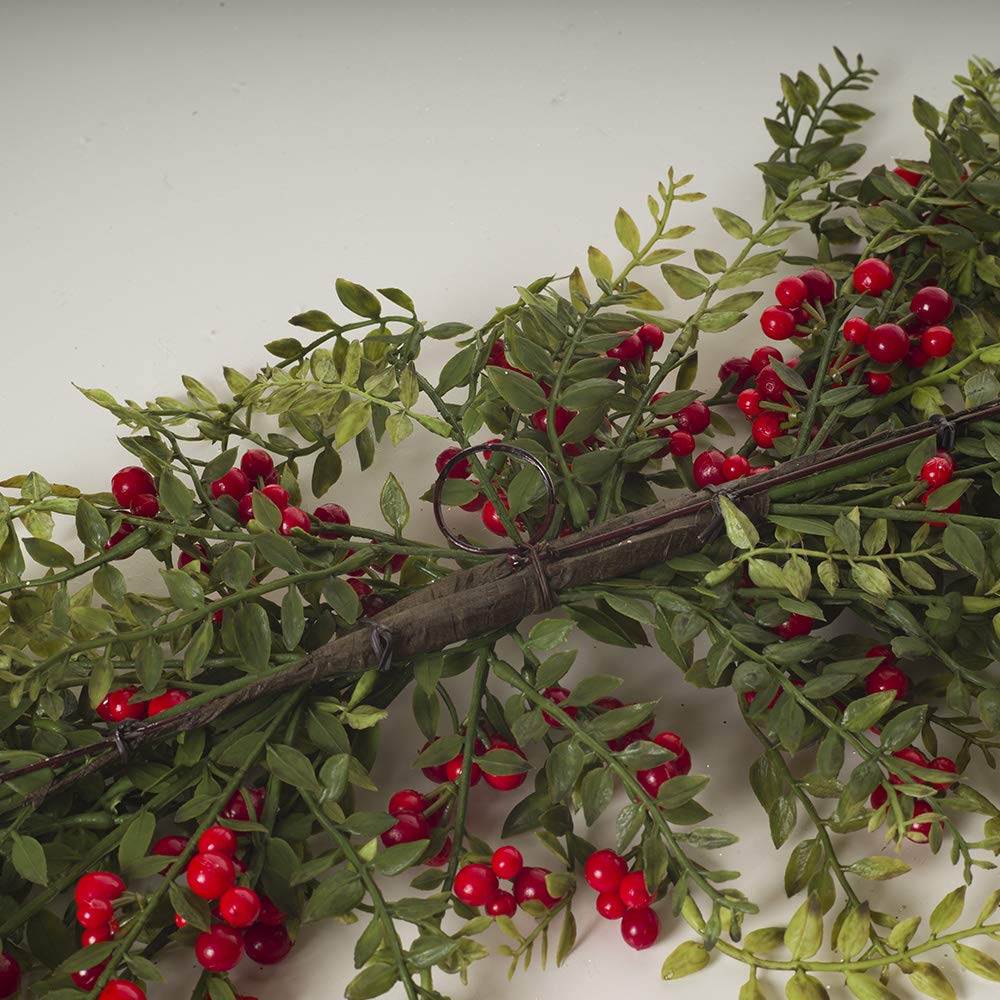 Express Flor Artificial Garland, Plastic Metal, Green, 80 cm - Image 2