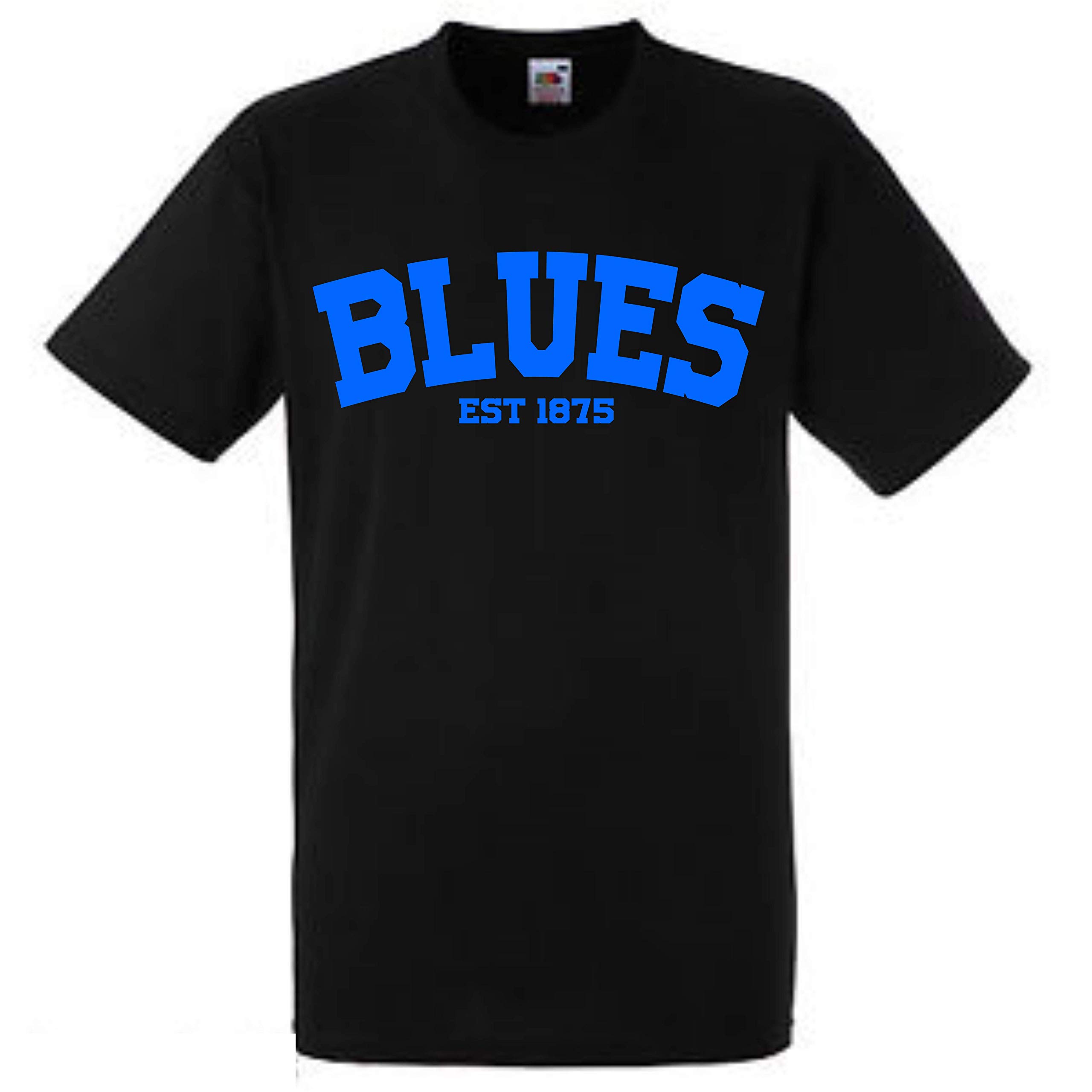 All About The Print Blues Established in 1875 Premium T Shirt Gift Medium Mens Football Fans