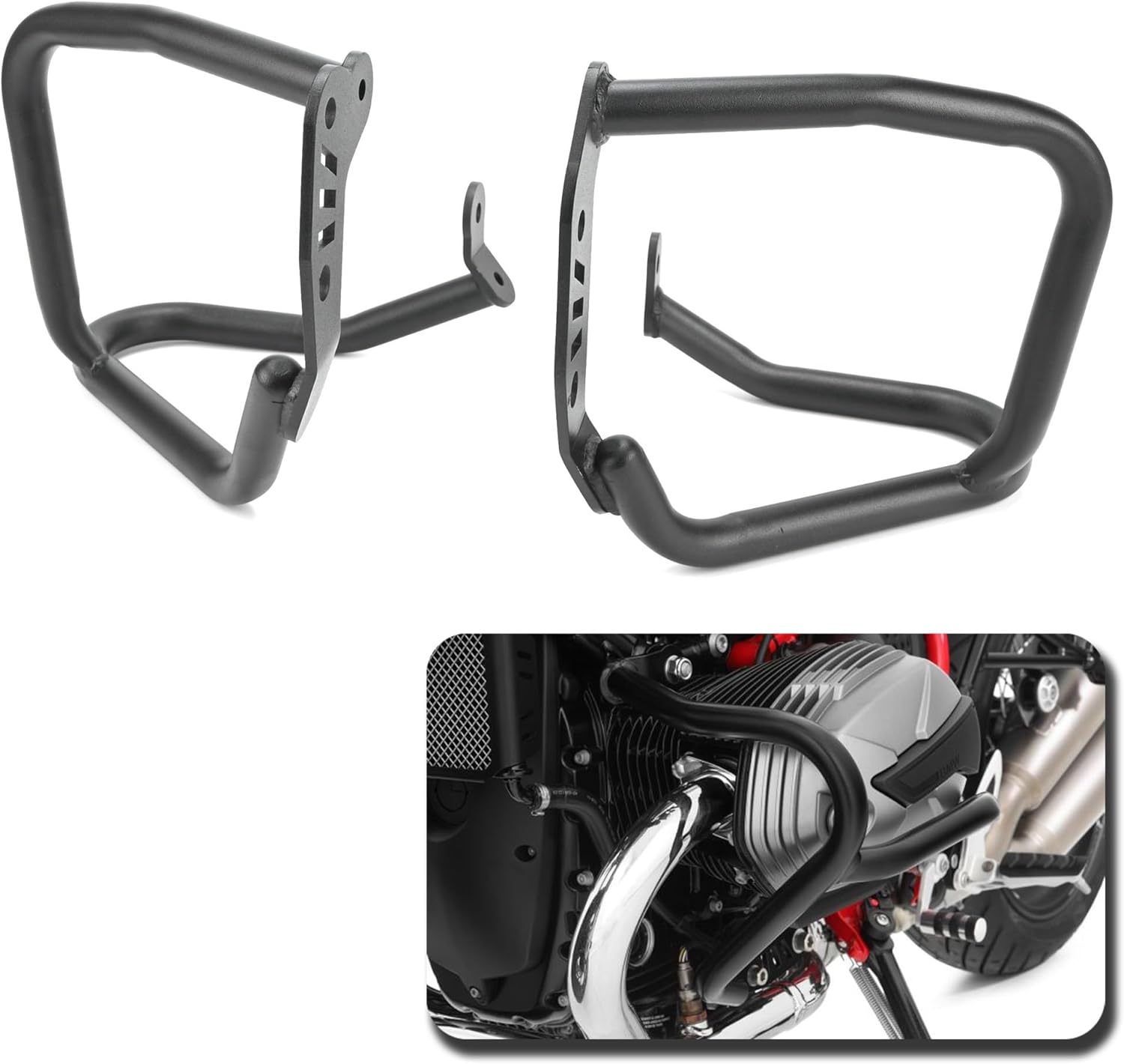 Engine Guard Crash Bars for R Nine T for Scrambler for Racer Engine Bumper Crash Protection Bar Falling Slider Protector Motorbike Crash Bar Bumper