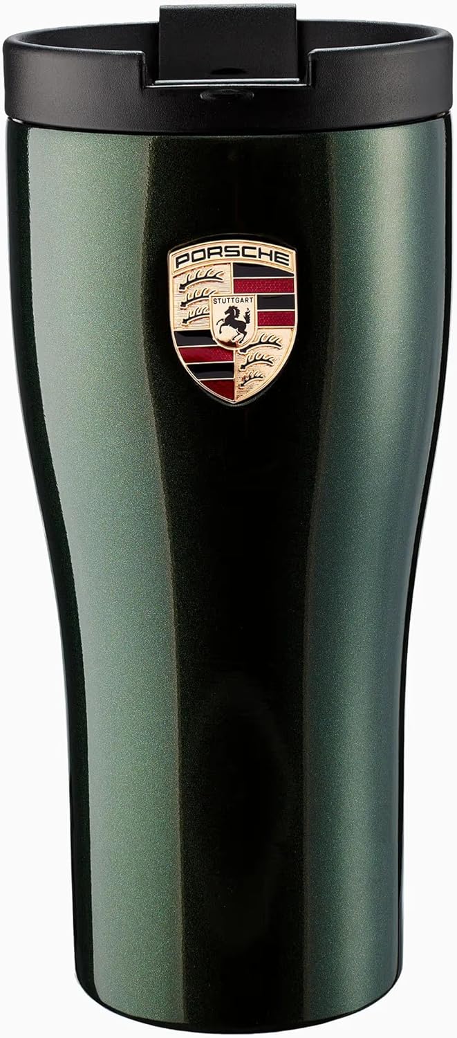Porsche Insulated Thermo Travel Mug in Oak Green Metallic
