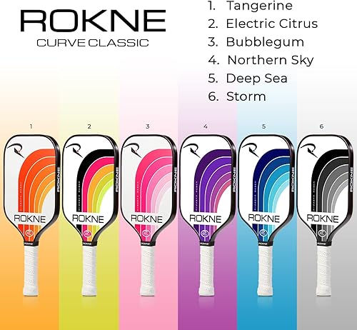 Miniatura 8 de Curve Classic Pickleball Paddle  Paletas de pickleball de fibra de vidrio aprobadas por USAPA  Eleva tu juego con ingeniería de precisión y