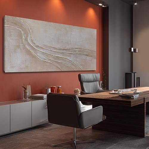 Miniatura 4 de NBAODAN Abstract Canvas Paintings Minimalist Wall Art Posters Modern Hanging Art 29"x58" Large Pictures for Living Room Kitchen Artwork