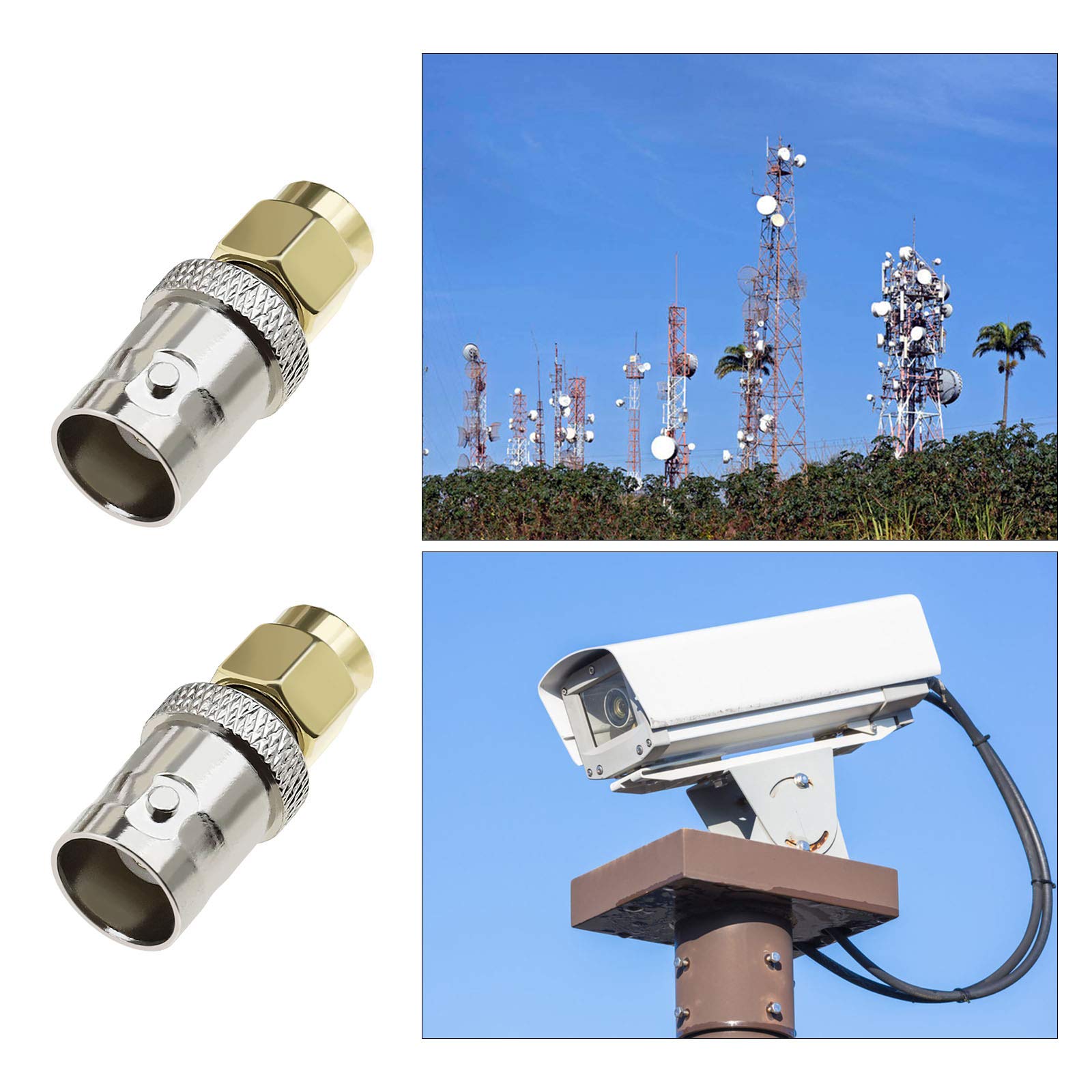 Connettore Adattatore Connettore BNC Femmina A SMA Maschio - 1:1, Diritto, Perfetto Per Cavi Video/audio RF Adattatore Bnc Femmina A Sma Maschio - Foto 7