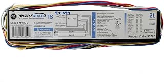 GE Lighting 96720 GE232-MVPS-L 120/277-Volt UltraStart Electronic Fluorescent T8 Programmed Rapid Start Ballast 2 or 1 F32T8 Lamps