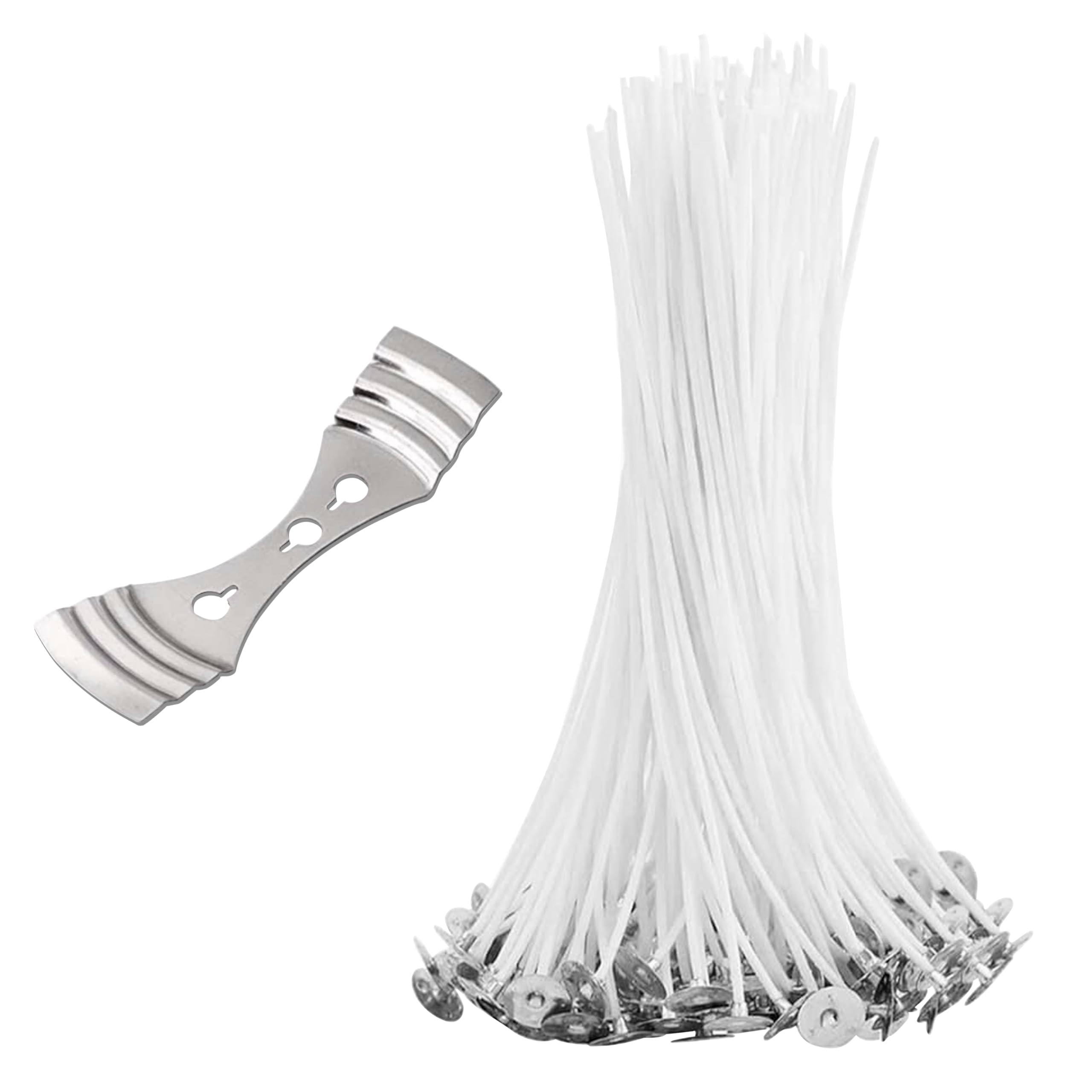 Wolvex White ® Premium Candle Wicks Set For Clean Efficient Burning Cotton Wick Spools For Diy Candle Making - Ideal For Home Décor And Relaxation - Long-Lasting Flame Performance (20Cmx150)