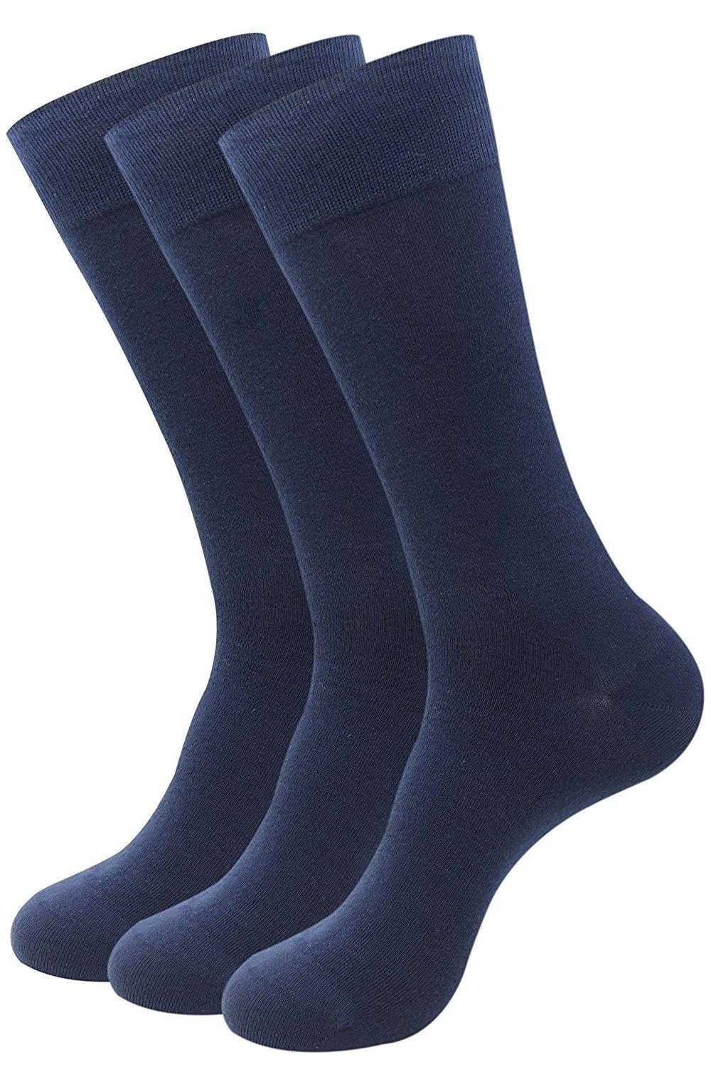 Men's Organic Cotton Formal Socks (Navy) -Pack of 3 Pairs-image-23