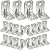 Angle Connector with Beading 52.5 x 52.5 x 35 mm Angle Metal Heavy Duty Angle Metal Angle Wood Connector Mounting Angle 90 Degree Angle Connector Pack of 20
