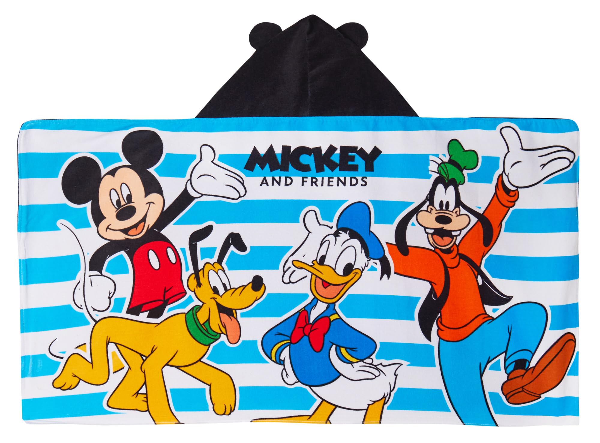 Disney Mickey Mouse asciugamano con cappuccio 100% cotone bambini vestire Mickey Poncho spiaggia asciugamano nuoto Wrap
