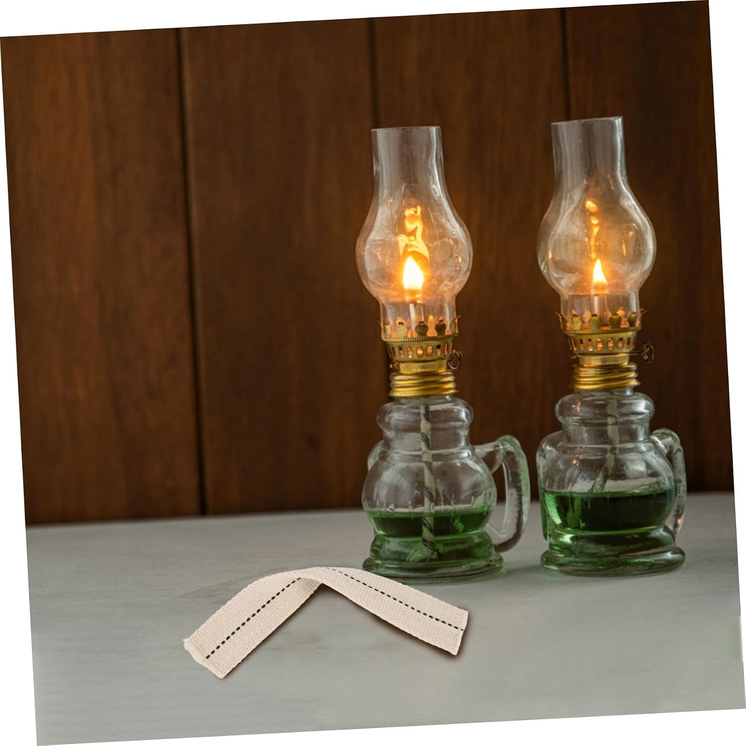 Vintage Tea Light Cotton Oil Lamp Wick Replacement White