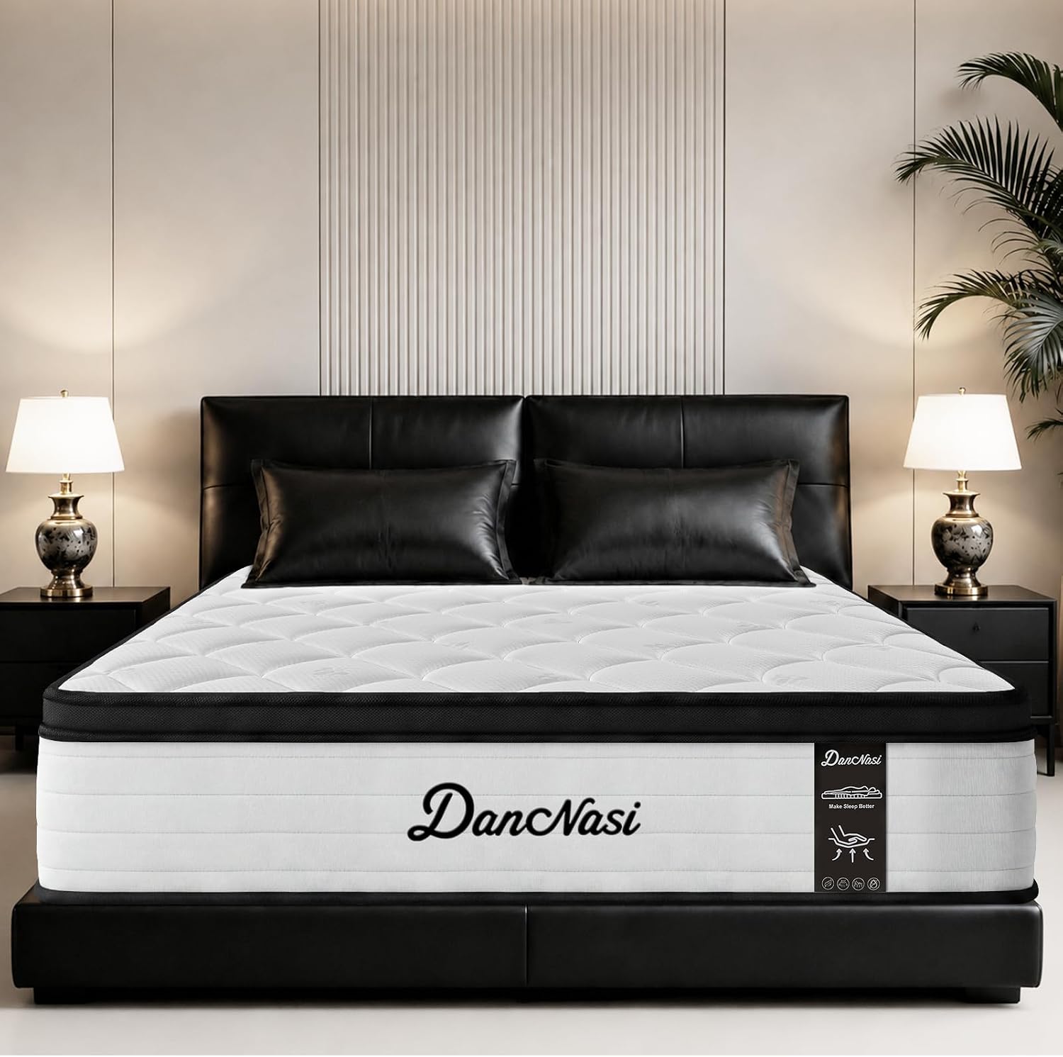 Twin Mattress, 10 Inch Hybrid High Density Memory Foam and Pocket Springs Provides Stress Relief, Motion Dampening to Improve Sleep And Release Pressure, Safety Certipur-US Certification, Medium Firm