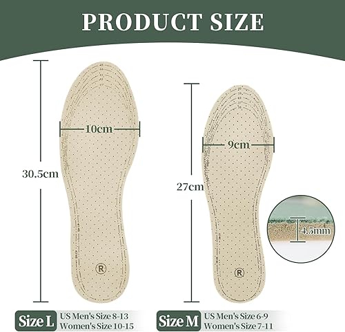 Miniatura 2 de 6 pares de plantillas transpirables para zapatos para mujeres y hombres, insertos de zapatos de látex de terciopelo cristalino, comodidad fina,