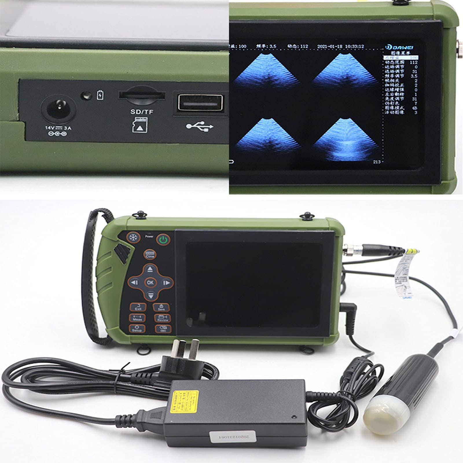 Amazon.co.jp: 獣医用超音波検査機、豚/羊/犬/猫の検査に使用される3.5