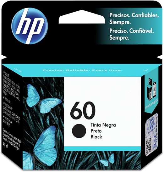 HP Cartucho de Tinta 60 Negra Original (CC640WL) : Amazon.com.mx: Oficina y  papelería